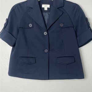 LOFT Women's Dark Blue Blazer. Size 6